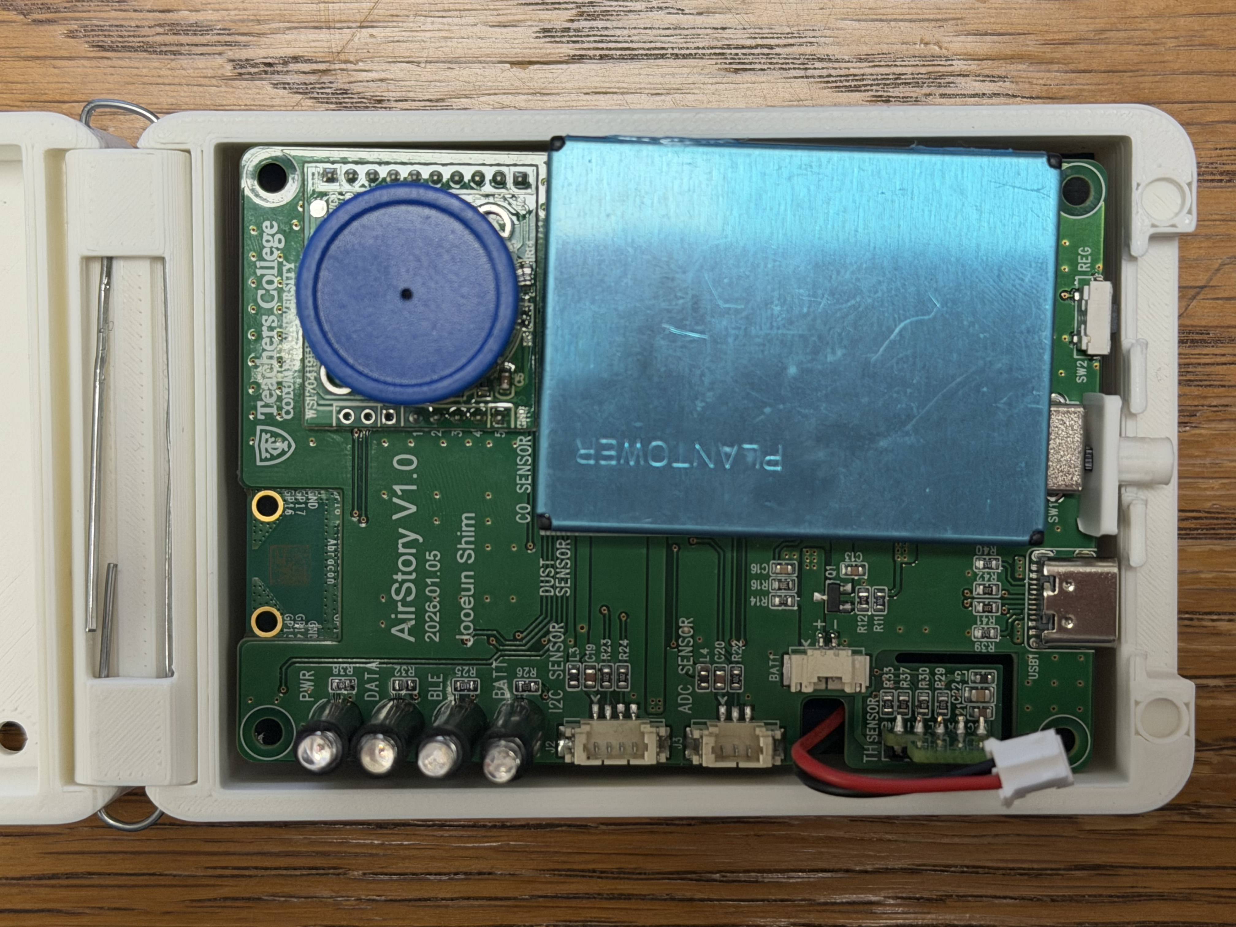 3D printed case side view