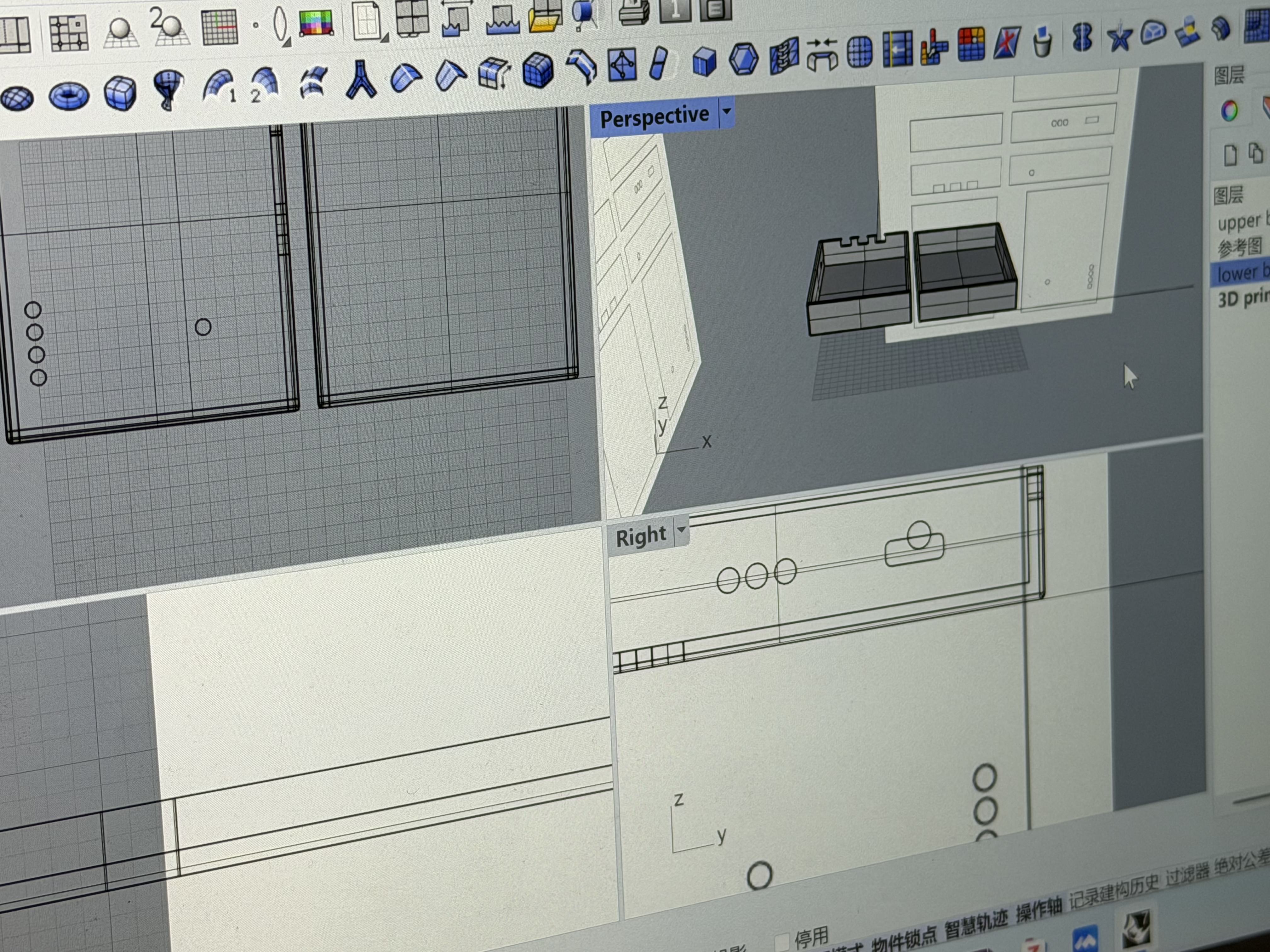 Assembled 3D printed sensor unit